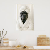 Lustiger Cane Corso Badezimmerdruck, Cane Corso In Poster (Küche)