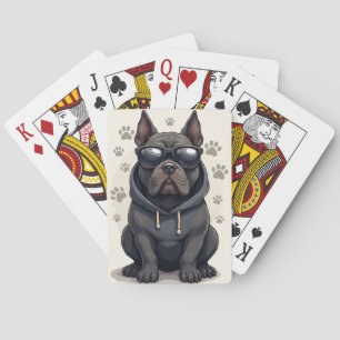 Lustiger Cane Corso Kawaii Hund Spielkarten