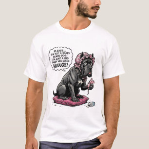 Lustiger Cane Corso Peekaboo T-Shirt