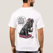 Lustiger Cane Corso Peekaboo T-Shirt (Rückseite)