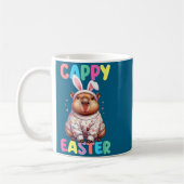 Lustiger Cappy-Oster-Capybara-Meme Frohe Ostern  Kaffeetasse (Links)