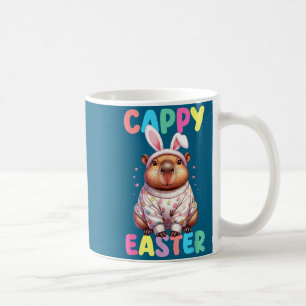 Lustiger Cappy-Oster-Capybara-Meme Frohe Ostern Kaffeetasse