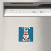 Lustiger Cappy-Oster-Capybara-Meme Frohe Ostern Magnet (In Situ (Geschirrspüler))