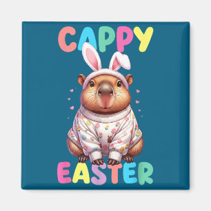 Lustiger Cappy-Oster-Capybara-Meme Frohe Ostern  Magnet
