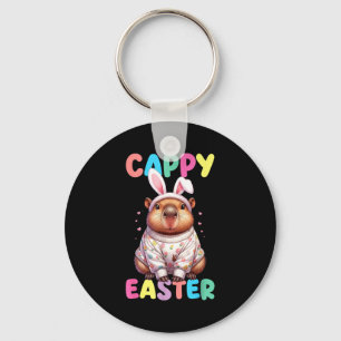 Lustiger Cappy-Oster-Capybara-Meme Frohe Ostern Schlüsselanhänger