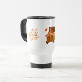 Lustiger Capybara-Cozy-Fall-Becher Reisebecher (Vorderseite Links)