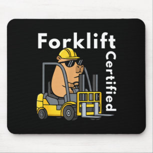 Lustiger Capybara-Gabelstapler-zertifizierter Bedi Mousepad