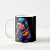 Lustiger Capybara-Gamer-Gaming-Videospiele Capybar Kaffeetasse (Links)
