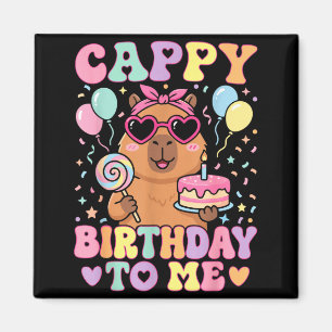 Lustiger Capybara-Geburtstag für süße Mädchen Gebu Magnet