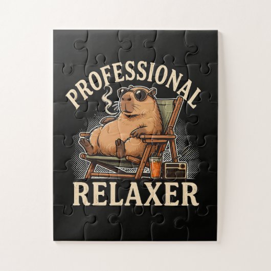 Lustiger Capybara-Professioneller Entspanner Puzzle (Vertikal)