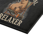 Lustiger Capybara-Professioneller Relaxer Schneidebrett (Ecke)