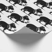 Lustiger Capybara-Weinglas Minimalist Modern Geschenkpapier (Ecke)
