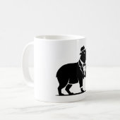 Lustiger Capybara-Weinglas Minimalist Modern Kaffeetasse (Vorderseite Links)