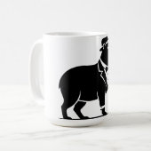 Lustiger Capybara-Weinglas Minimalist Modern Kaffeetasse (Vorderseite Links)