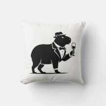 Lustiger Capybara-Weinglas Minimalist Modern