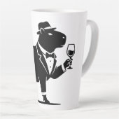 Lustiger Capybara-Weinglas Minimalist Modern Milchtasse (Rechte Ecke)