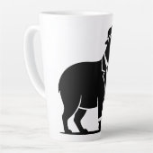 Lustiger Capybara-Weinglas Minimalist Modern Milchtasse (Linke Ecke)
