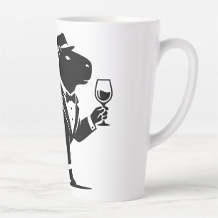 Lustiger Capybara-Weinglas Minimalist Modern Milchtasse