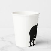 Lustiger Capybara-Weinglas Minimalist Modern Pappbecher (Rechts)