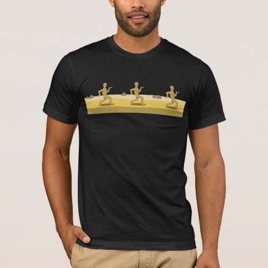 Lustiger Cartoon-ägyptisches T-Shirt (Vorderseite)