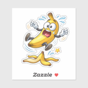 Lustiger Cartoon-Banane Custom-Cut Vinyl-Aufkleber Aufkleber