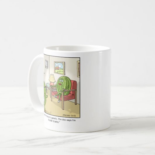 Lustiger Cartoon-Becher samenlos Kaffeetasse (Vorderseite Links)