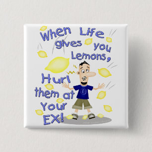 Lustiger Cartoon Button