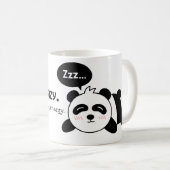 Lustiger Cartoon des niedlichen Schlafenpandas Kaffeetasse (VorderseiteRechts)