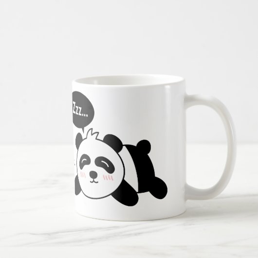 Lustiger Cartoon des niedlichen Schlafenpandas Kaffeetasse (Rechts)