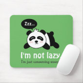 Lustiger Cartoon des niedlichen Schlafenpandas Mousepad (Mit Mouse)