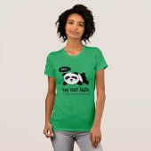 Lustiger Cartoon des niedlichen Schlafenpandas T-Shirt (Vorne ganz)