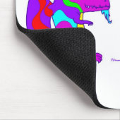 Lustiger Cartoon Dinos niedlicher Mousepad (Ecke)
