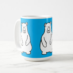 Lustiger Cartoon Drei Bären Tee Blau Kaffeetasse