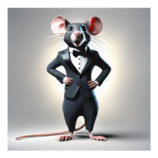 lustiger Cartoon Fotodruck (Vorne)