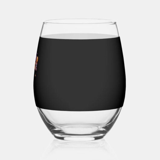 lustiger Cartoon-Geist Krankenschwester - Hot Nurs Weinglas Ohne Stiel (Links)