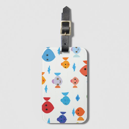 lustiger Cartoon Gepäckanhänger (Vorderseite Vertikal)