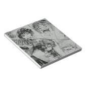 lustiger Cartoon Gesichtsausdruck Notizblock (angewinkelt)