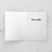 Lustiger Cartoon-Höhlenbewohner mit Karte (Innenseite)