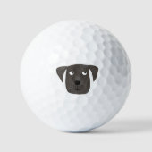 Lustiger Cartoon-Hund Golfball (Vorderseite)