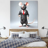lustiger Cartoon Leinwanddruck (Insitu (Schlafzimmer))