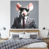 lustiger Cartoon Leinwanddruck (Insitu (Schlafzimmer))