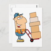 lustiger Cartoon Postkarte (Vorne/Hinten)