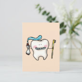 lustiger Cartoon Postkarte (Stehend Vorderseite)