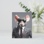 lustiger Cartoon Postkarte (Stehend Vorderseite)