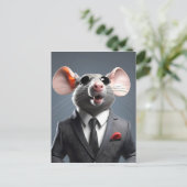 lustiger Cartoon Postkarte (Stehend Vorderseite)