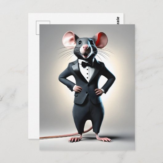 lustiger Cartoon Postkarte (Vorne/Hinten)