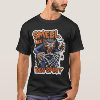Lustiger Cartoon-Werwolf mit RIECHT WIE TEEN SPI T-Shirt