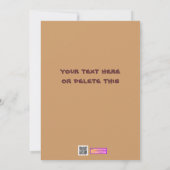 Lustiger Cartoon Woodturner auf verlassener Insel Dankeskarte (Rückseite)