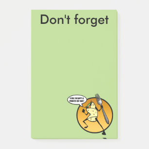 LUSTIGER CARTOONburrito-GRAFISCHER Post-it Klebezettel