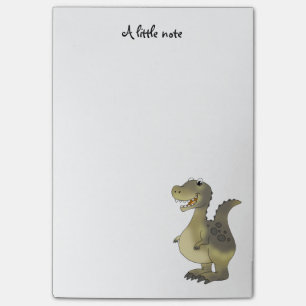 lustiger Cartoondinosaurier Post-it Klebezettel